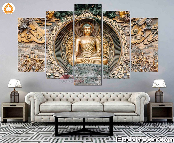 Treo tranh ảnh Phật giáo trong nhà