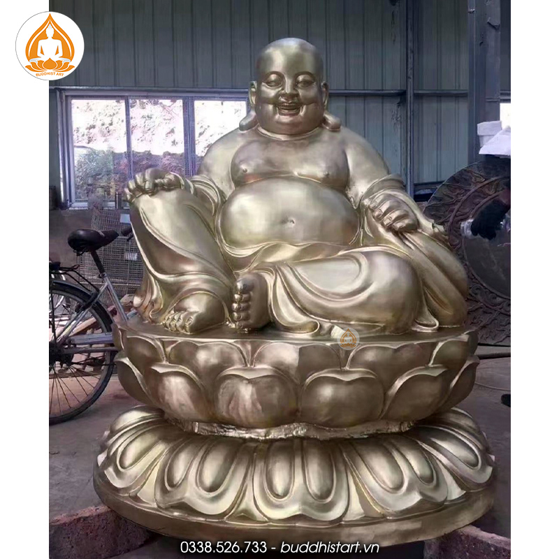 Tượng Phật Di Lặc bằng đồng mẫu 2