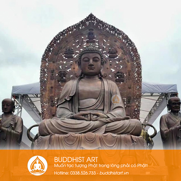 Tượng Phật Thích Ca dáng ngồi bằng đồng