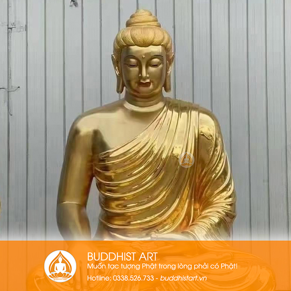 Tượng Phật Bổn Sư Thích Ca bằng đồng vàng