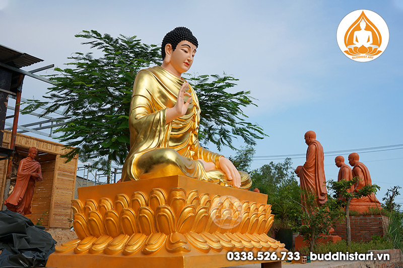 Tượng Phật Bổn Sư Ban Phước ngồi cao 220 cm